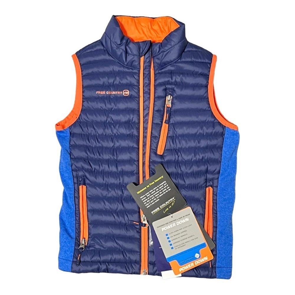NWT Free Country Power Down Vest Boy Sz 5/6